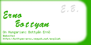 erno bottyan business card